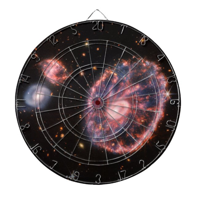 Cartwheel Galaxy, James Webb Space Telescope Dart Board (Front)