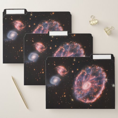 Cartwheel Galaxy James Webb Space Telescope File Folder