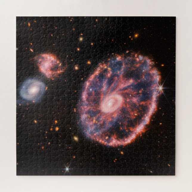 Cartwheel Galaxy, James Webb Space Telescope Jigsaw Puzzle (Horizontal)