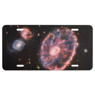 Cartwheel Galaxy, James Webb Space Telescope License Plate