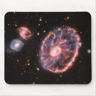 Cartwheel Galaxy, James Webb Space Telescope Mouse Pad