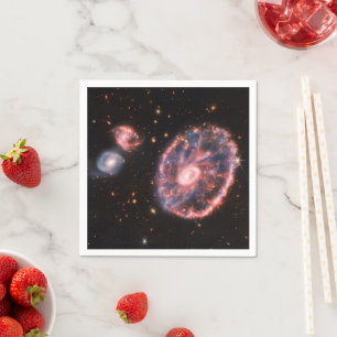 Cartwheel Galaxy, James Webb Space Telescope Napkins