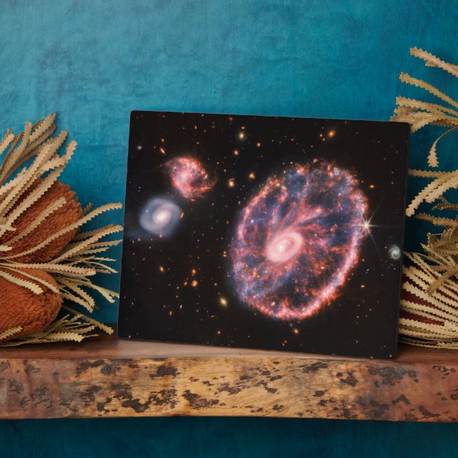 Cartwheel Galaxy, James Webb Space Telescope Plaque (Side)