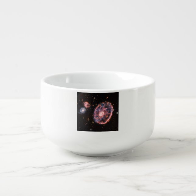 Cartwheel Galaxy, James Webb Space Telescope Soup Mug (Front)