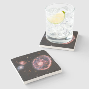 Cartwheel Galaxy, James Webb Space Telescope Stone Coaster
