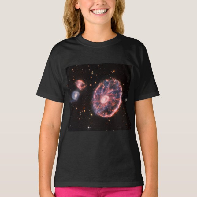 Cartwheel Galaxy, James Webb Space Telescope T-Shirt (Front)