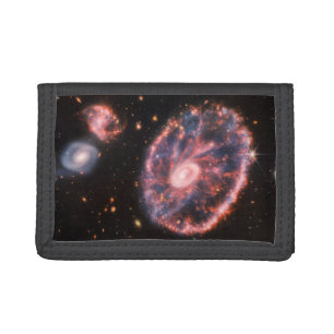 Cartwheel Galaxy, James Webb Space Telescope Trifold Wallet