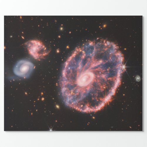 Cartwheel Galaxy James Webb Space Telescope Wrapping Paper