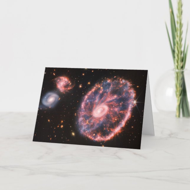 Cartwheel Galaxy JWST James Webb Space Telescope Card (Front)