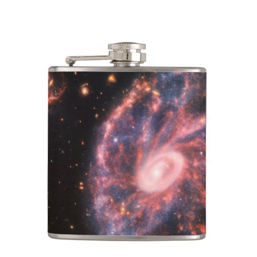 Cartwheel Galaxy JWST James Webb Space Telescope Flask