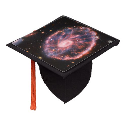 Cartwheel Galaxy JWST James Webb Space Telescope Graduation Cap Topper