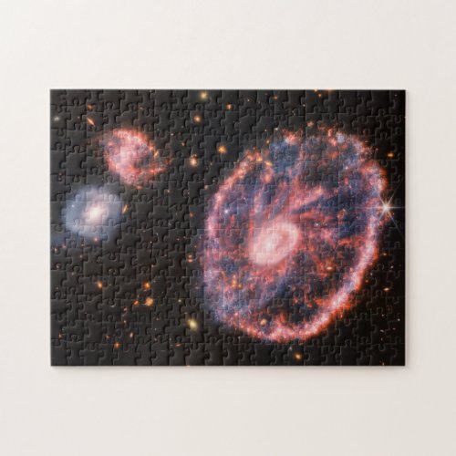 Cartwheel Galaxy JWST James Webb Space Telescope Jigsaw Puzzle