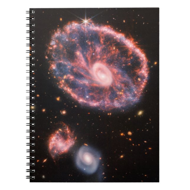 Cartwheel Galaxy JWST James Webb Space Telescope Notebook (Front)