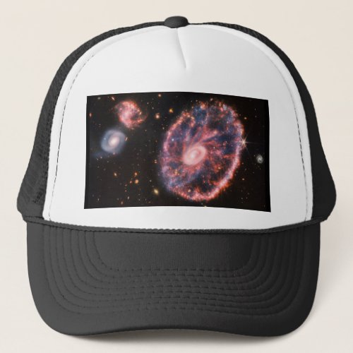 Cartwheel Galaxy JWST James Webb Space Telescope Trucker Hat