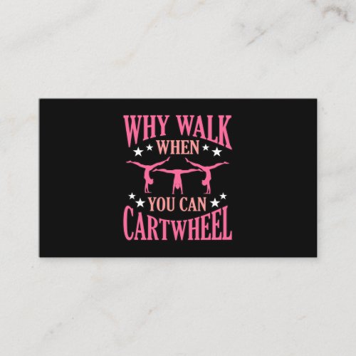 Cartwheel Gymnastics Gymnast Gymnastic Sports Love Enclosure Card