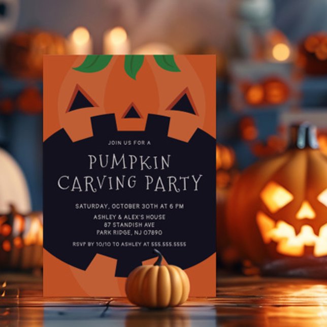 Carve & Celebrate  Halloween Invitation (Creator Uploaded)