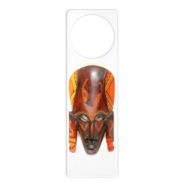 carved african mask hanger (Front)