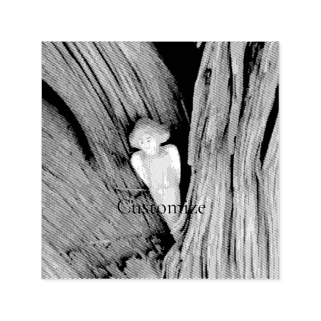 Carved angel in tree Thunder Cove Self-inking Stamp (Design)