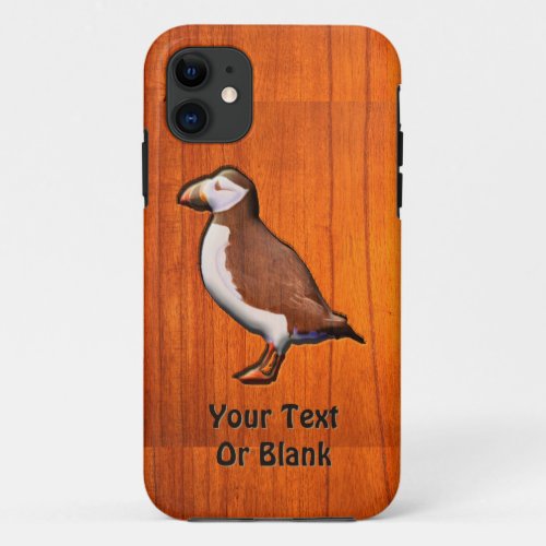 Carved Atlantic Puffin iPhone 11 Case