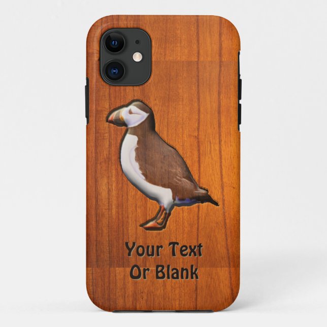 Carved Atlantic Puffin Case-Mate iPhone Case (Back)