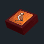 Carved Atlantic Puffin Gift Box<br><div class="desc">A digitally produced wood carving, or engraving, of an Atlantic Puffin. Add your own text. The Atlantic Puffin (Fratercula arctica) feeds primarily by diving in the water. They breed in large colonies on coastal cliffs or offshore islands in the North Atlantic. They shed the colorful outer parts of their bills...</div>