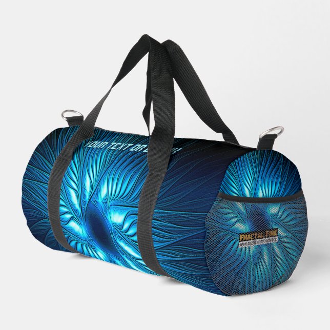Carved Blue Star Duffle Bag (Right Corner)