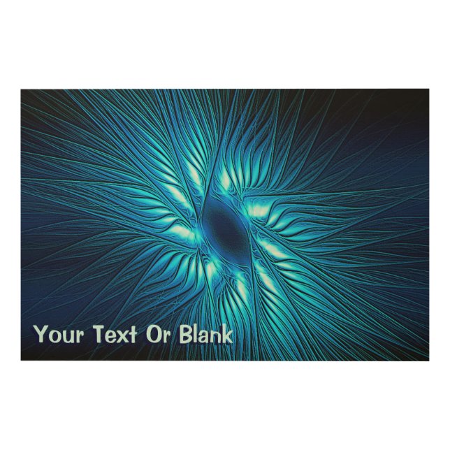 Carved Blue Star Wood Wall Art (Front)