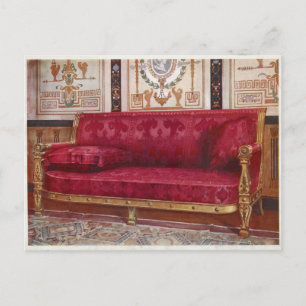 Carved Gilt Couch by Edwin Foley Postcard