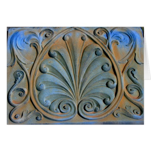 carved gravestone card (Front Horizontal)