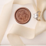 Carved Hearts Wedding Initials Wax Seal Stamp