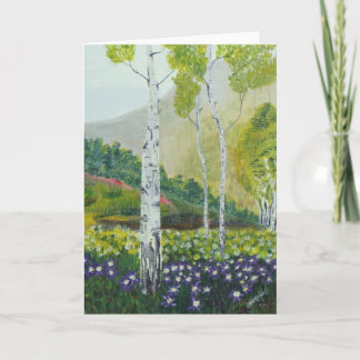 Carved In A Tree Holiday Card