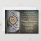 Carved Initials Birch Tree Wedding Invitations | Zazzle