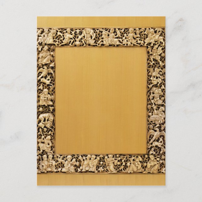 Carved ivory plaque from Fatimid, Egypt Postcard (Front)