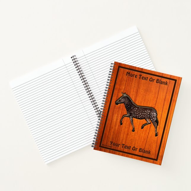 Carved Polka Dot Zebra Notebook (Inside)