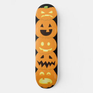 Carved Pumpkin Jack O'Lantern Halloween Skateboard