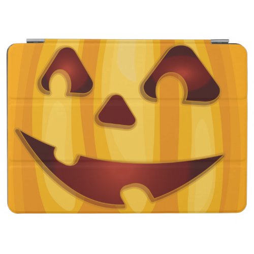 Carved pumpkin smiling Halloween design iPad Air Cover