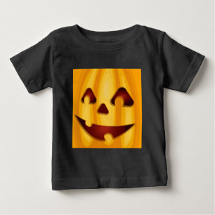 Carved pumpkin smiling Halloween design T-Shirt