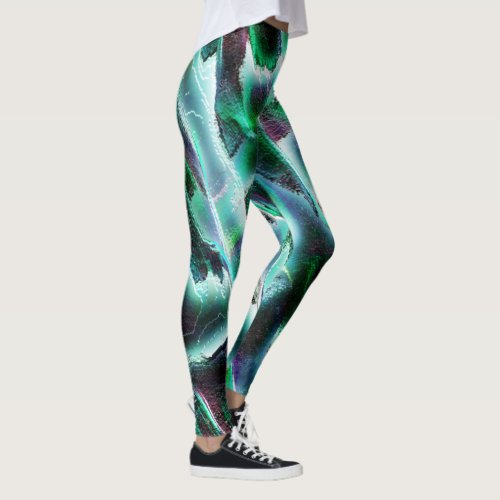 Carved roughness of virtual rivers and rainforest leggings