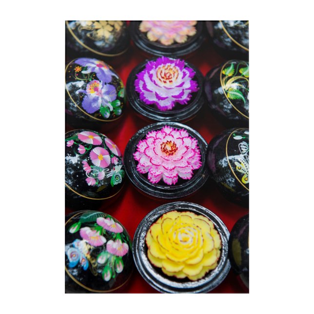 Carved Soap At Market Acrylic Print (Front)