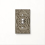 Carved Stone Celtic Knots 2 Light Switch Cover at Zazzle