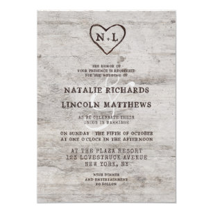 Birch Wood Wedding Invitations 10