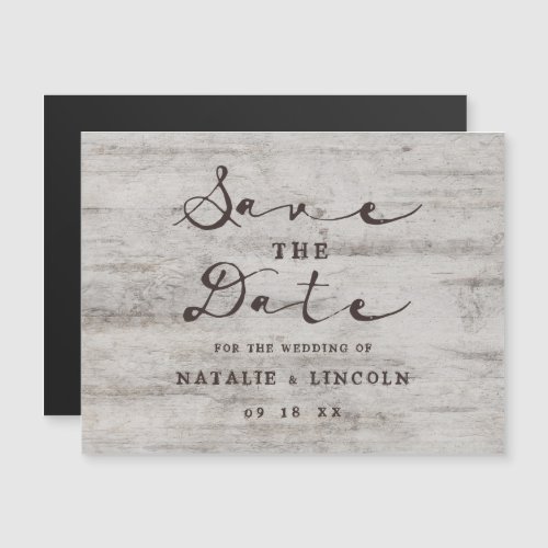 Carved Sweethearts Rustic Wedding Save the Date