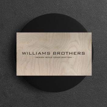 Carved Text Construction Builders Contractors Business Card by 1201am at Zazzle