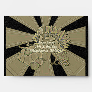 Carved Thanksgiving Turkey - Envelope
