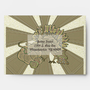 Carved Thanksgiving Turkey - Envelope