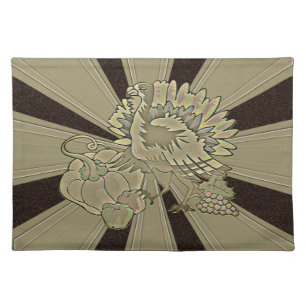Carved Thanksgiving Turkey - Placemat