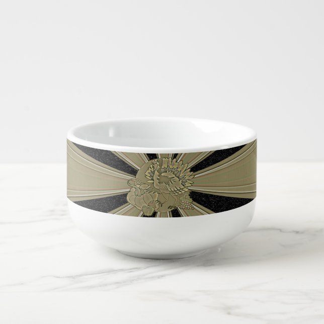 Carved Thanksgiving Turkey - Soup Mug (Front)