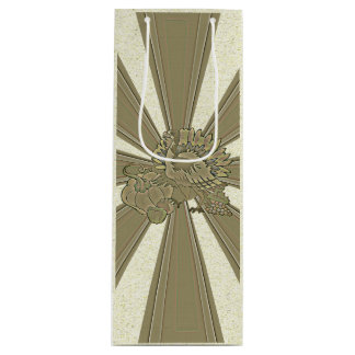 Carved Thanksgiving Turkey - Wine Gift Bag