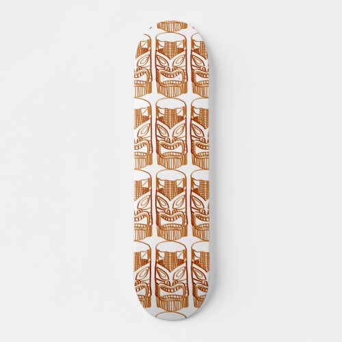 Carved Tiki Sculpture Thunder_Cove Skateboard