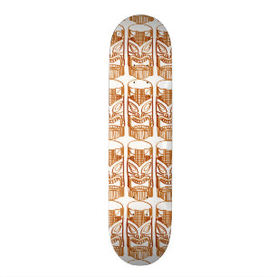 Carved Tiki Sculpture Thunder_Cove Skateboard